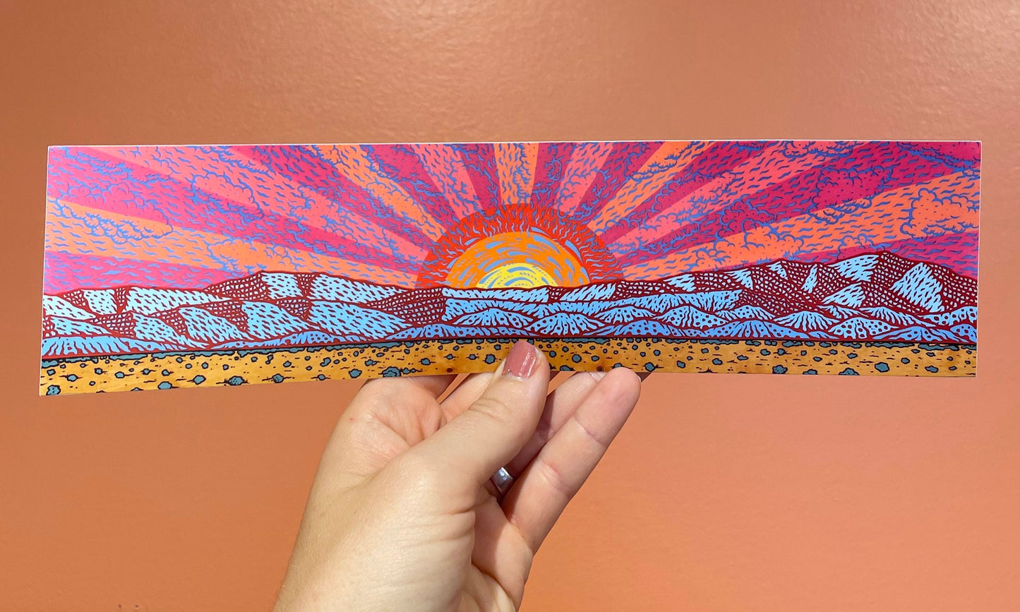 Daniel McCoy : Jemez Mountain Sunset Sticker, 2025 Sticker 11.50 x 3 in