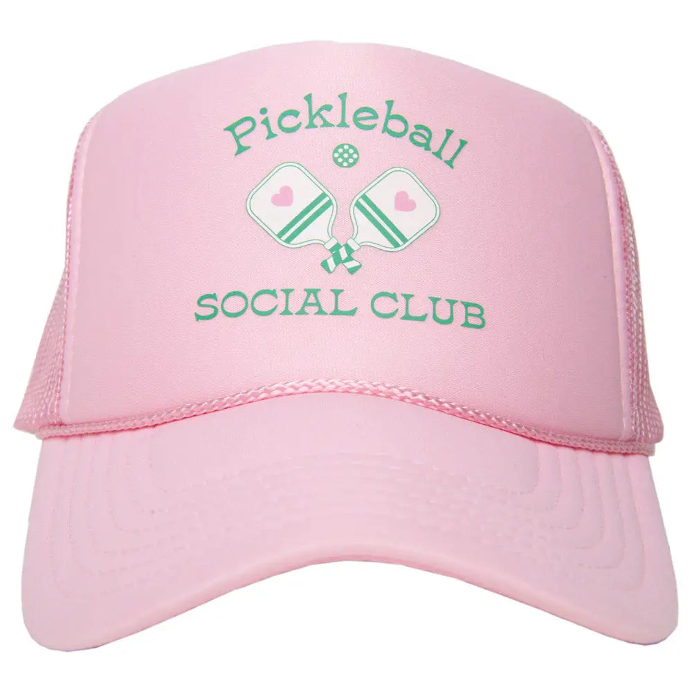 Pickleball Social Club Trucker Hat | Pink, Katydid