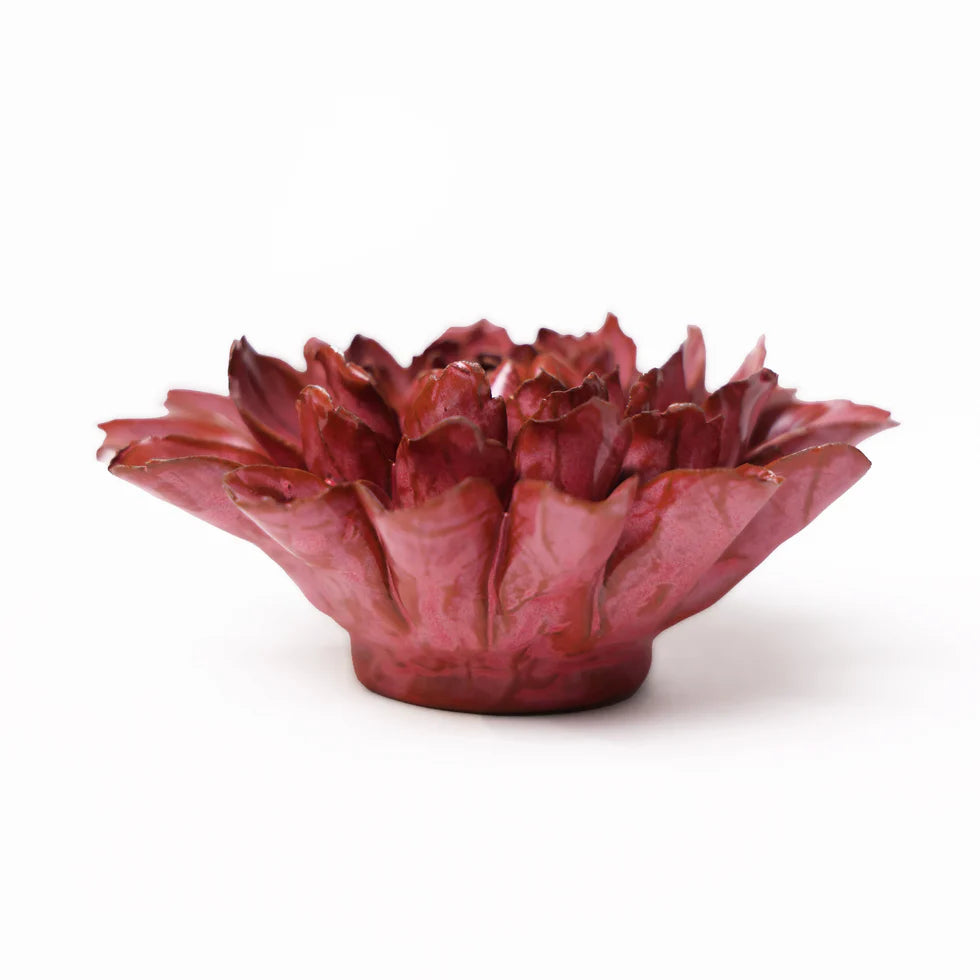Ceramic Flower Wall Art- Medium Flower Pink