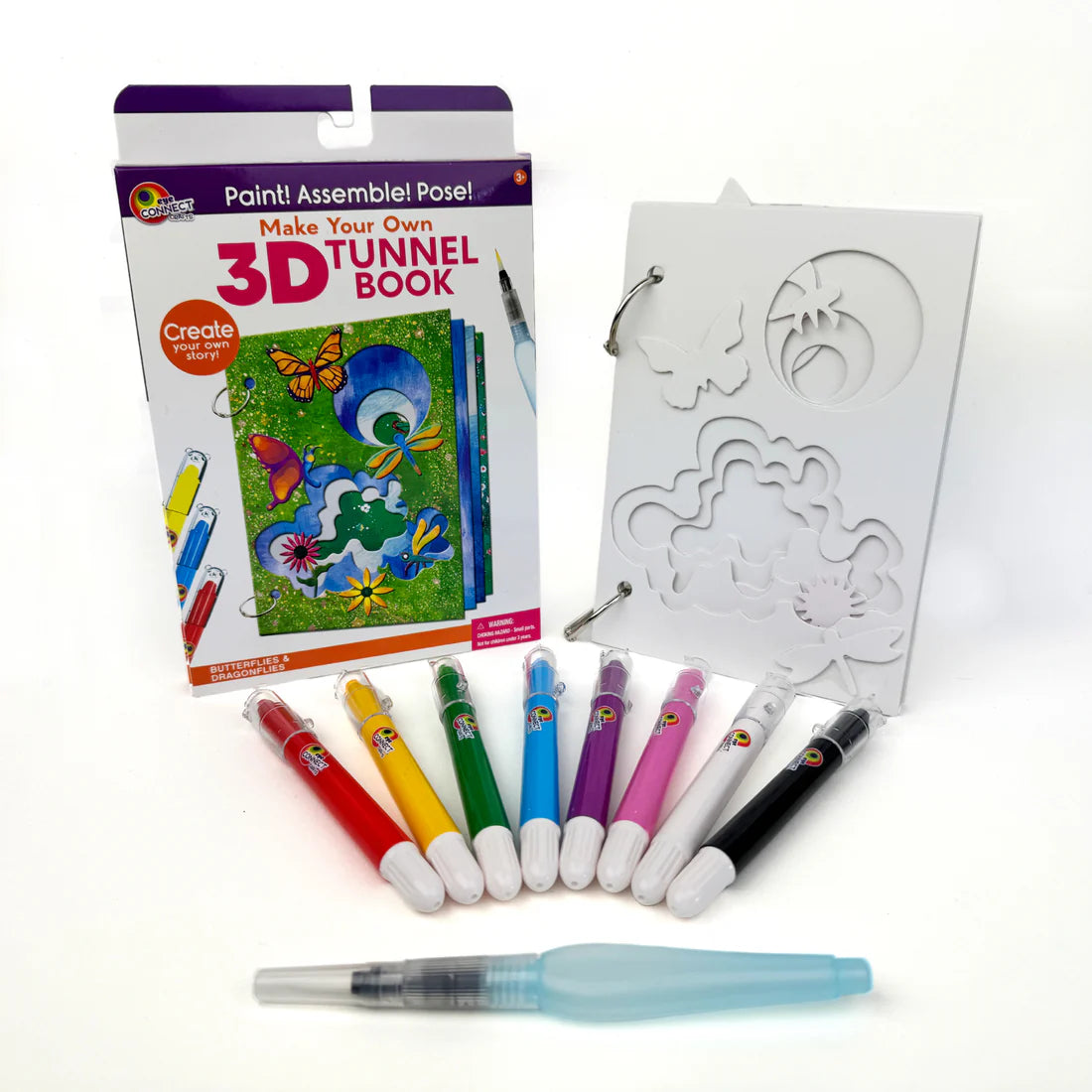 3D TUNNEL BOOK (MEDIUM): Dragons Flies and Butterflies