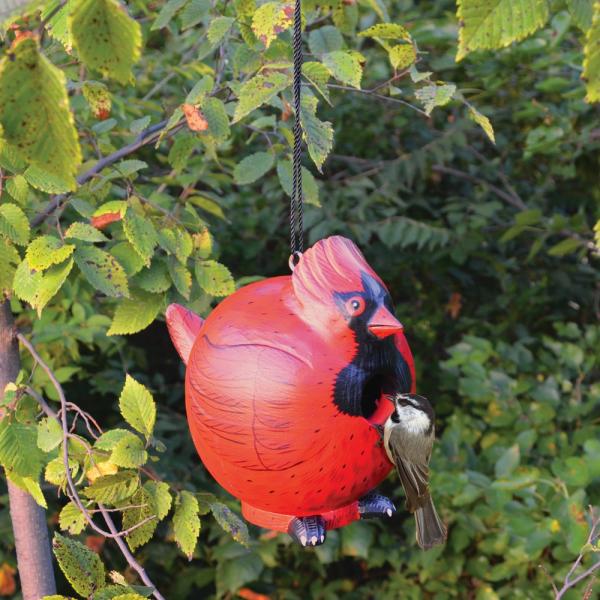 Cardinal Gord-O Bird House- GE