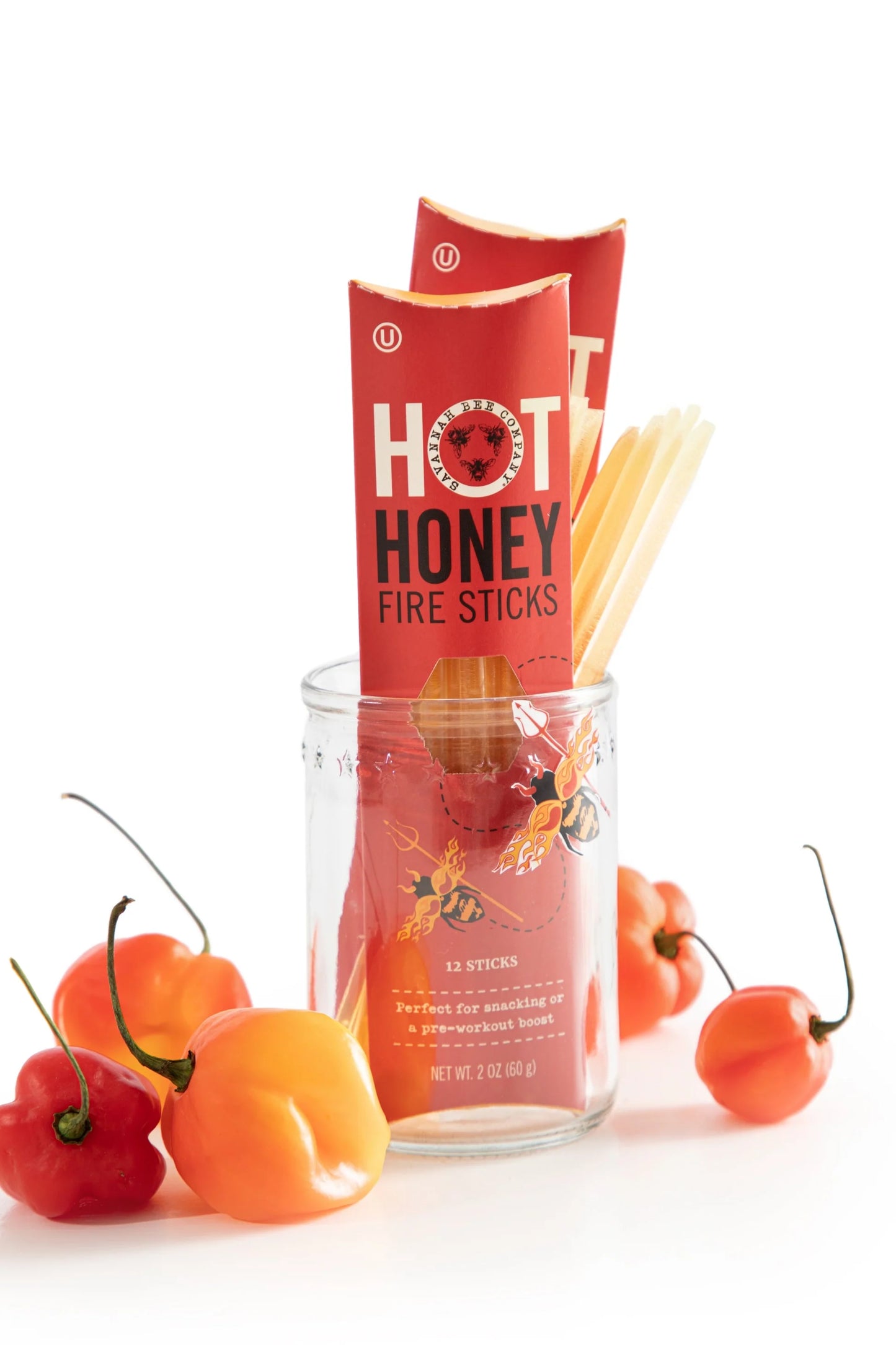 Savannah Bee Co. Hot Honey Fire Sticks 12ct