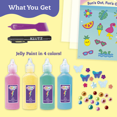 Klutz: Paint & Peel Jelly Stickers: Glitter Goals!
