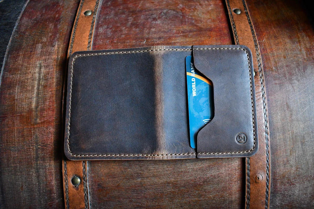 Owens Leatherworks-Livaudais Bison Wallet - Handmade Leather