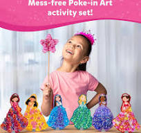 Poke-in Art: Magical Princesses | Mess-Free Art for Kids