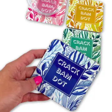 Mahjong Floral Coasters, Set of 4, Pink