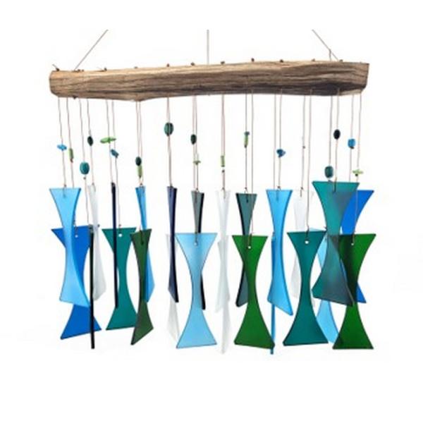 Ocean Beaded Cast-Off Glass Chime - GE