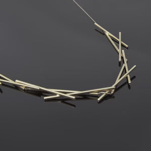 PURSUITS - Sixes & Sevens Necklace, Satin Gold