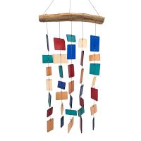 Retro Beveled Squares Glass Chime - GE