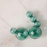 PURSUITS- Orbits Necklace in Silver & Aqua