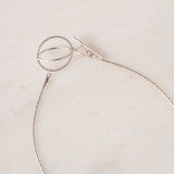 PURSUITS- Orbits Necklace in Silver & Aqua