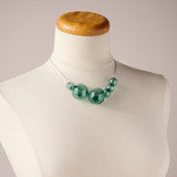 PURSUITS- Orbits Necklace in Silver & Aqua