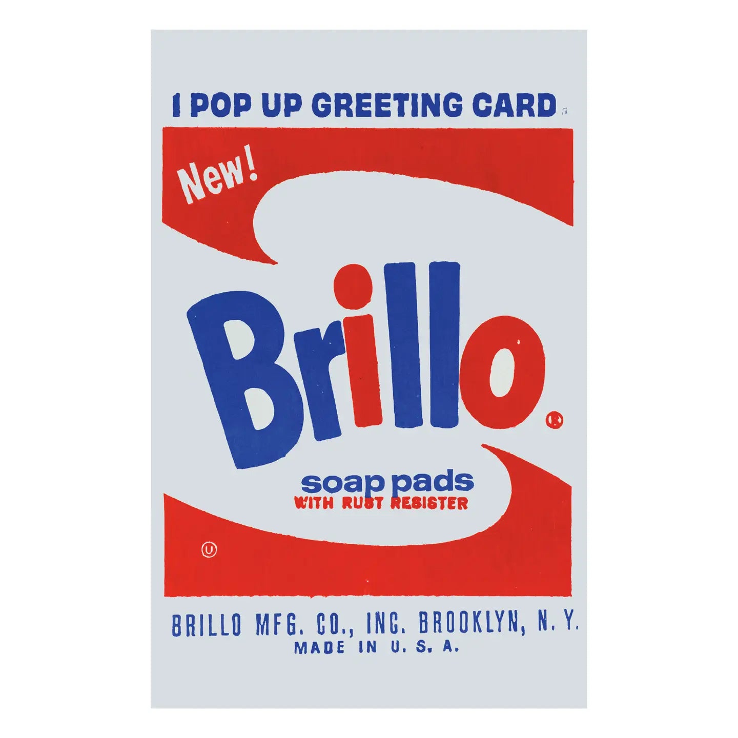 Andy Warhol- Brillo Box Sculptures Pop Up Greeting Card