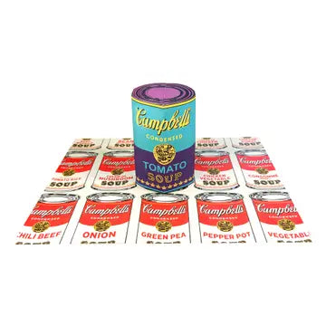 Andy Warhol- Campbell's Soup Can Pop Up Greeting Card