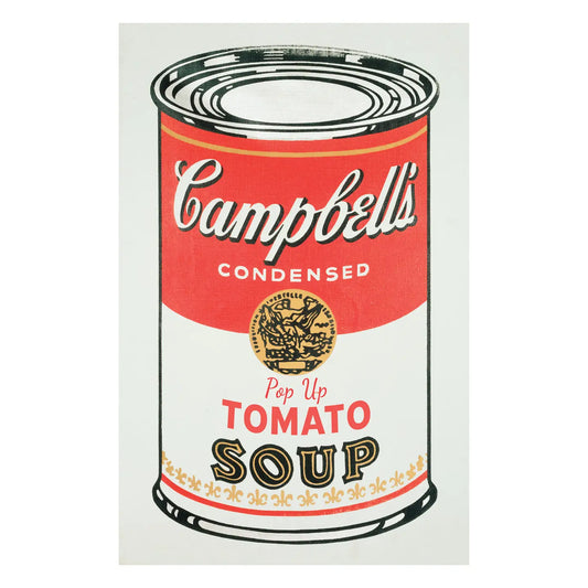 Andy Warhol- Campbell's Soup Can Pop Up Greeting Card