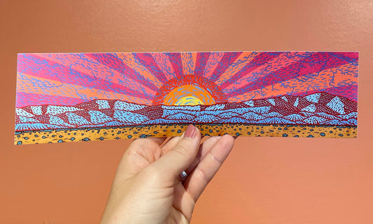 Daniel McCoy : Jemez Mountain Sunset Sticker, 2025 Sticker 11.50 x 3 in