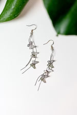 PETER + JUNE Give Me Butterflies Earrings in Silver