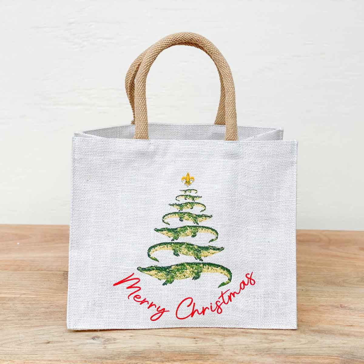 Gator Christmas Tree Gift Tote