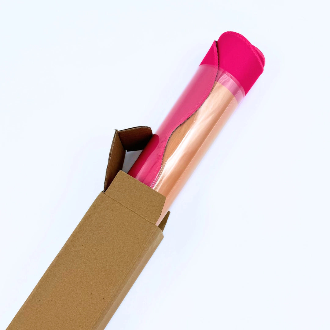 Mini Mahjong Mat, Orange & Pink  | Scalloped Edges & Bright Colors | 21" X 21"