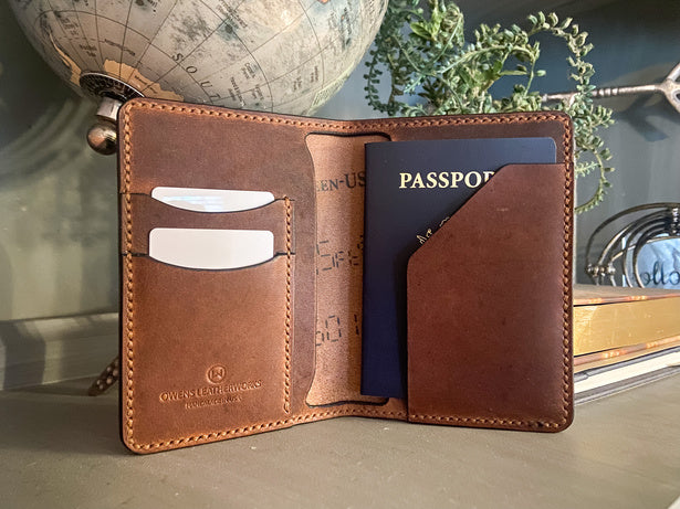 Passport Wallet - Handmade Leather Wallet