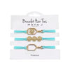Pickleball Hair Tie Set of 3 in Aqua - Maya J