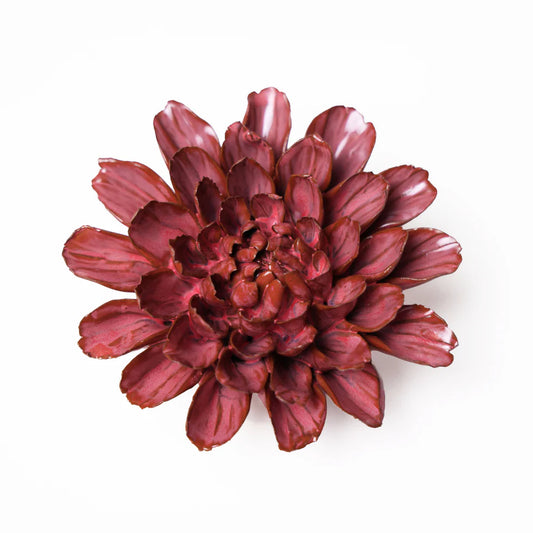 Ceramic Flower Wall Art- Medium Flower Pink