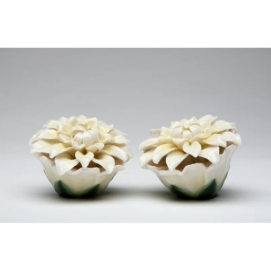 White Daisy Salt and Pepper Set