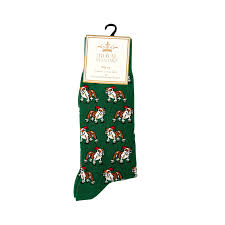 St. Nick Bulldog Socks- TRS