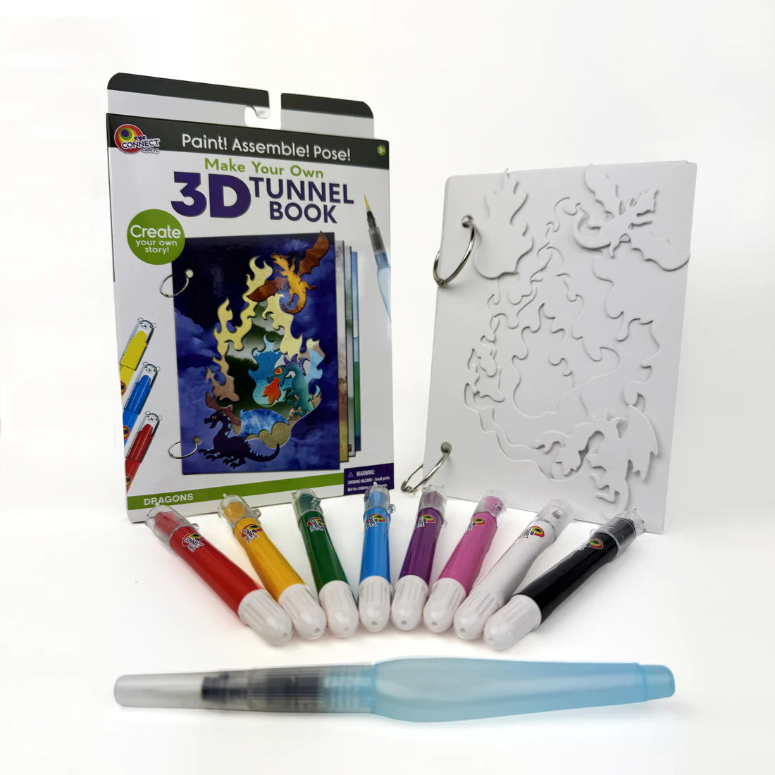 3D TUNNEL BOOK (MEDIUM): Dragons