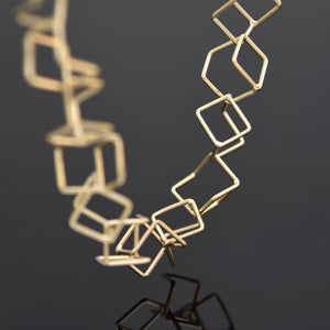 PURSUITS -  Maze Bracelet, Satin Gold