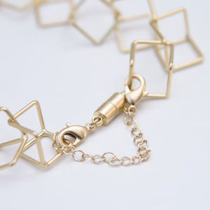 PURSUITS -  Maze Bracelet, Satin Gold