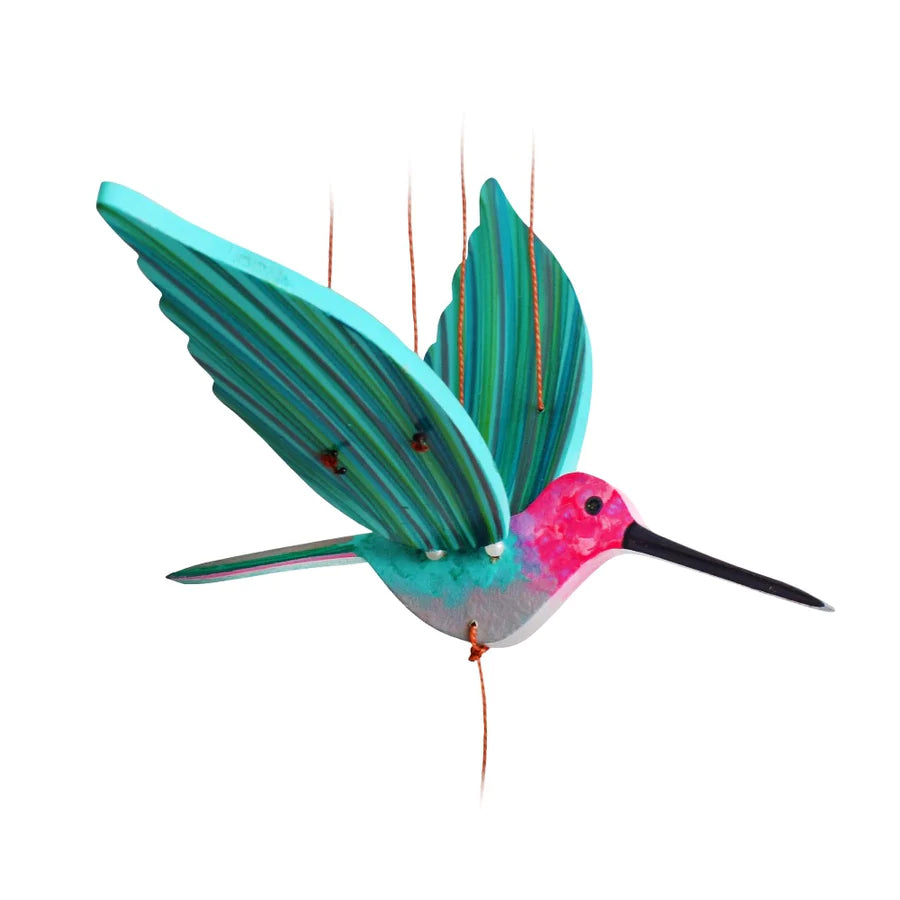 Hummingbird Flying Mobile-Pink