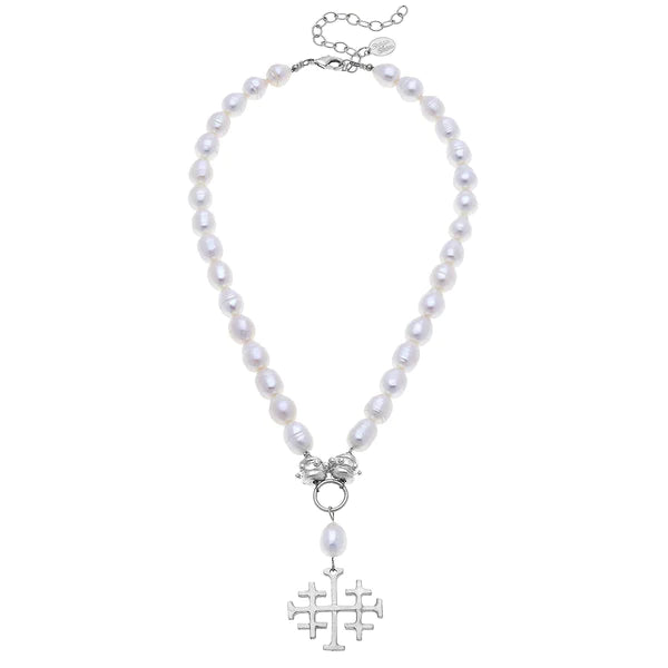 Susan Shaw-Cross Freshwater Pearl/Silver