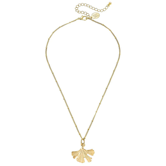 Susan Shaw-Dainty Ginkgo Necklace