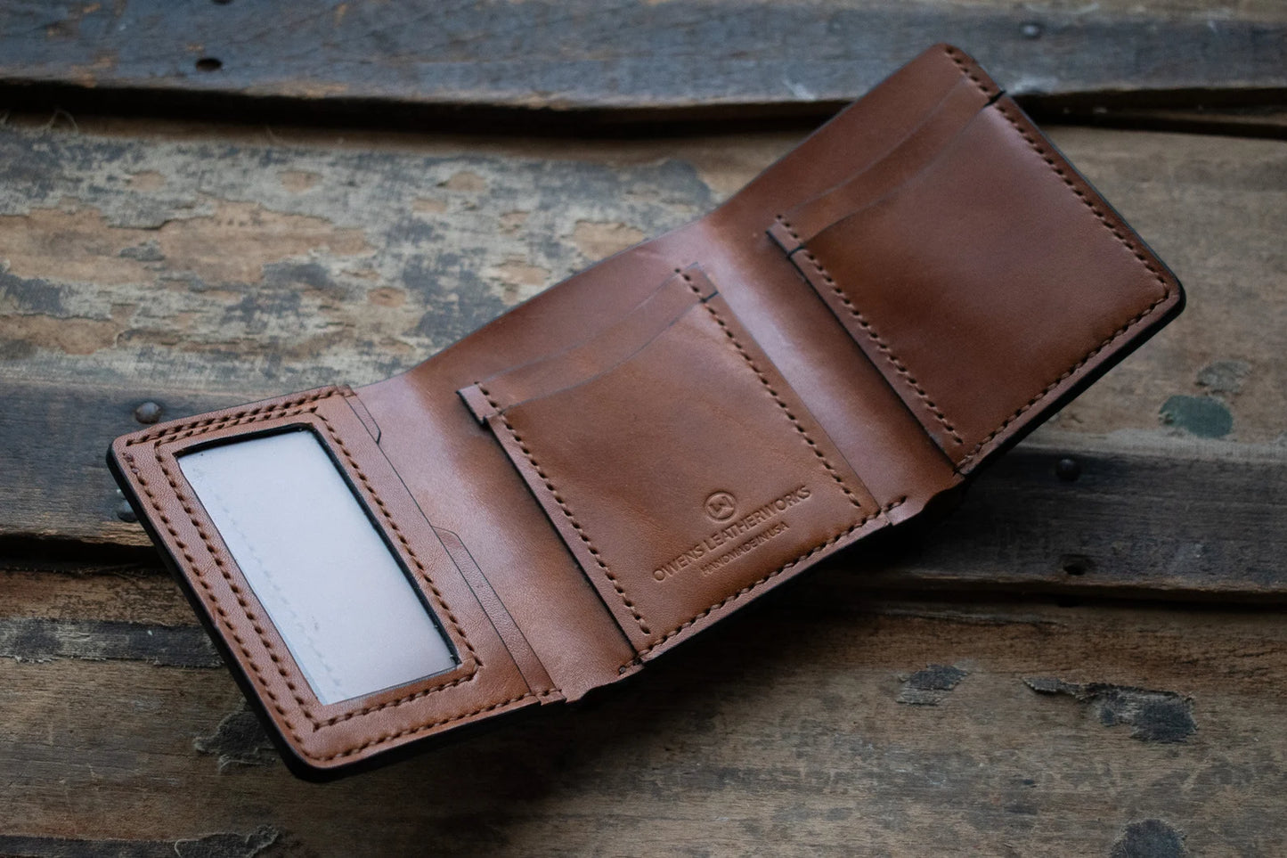 The YW Trifold- Handmade Leather Wallet