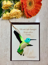 Load image into Gallery viewer, Hummingbird Ornament Notecard Gift
