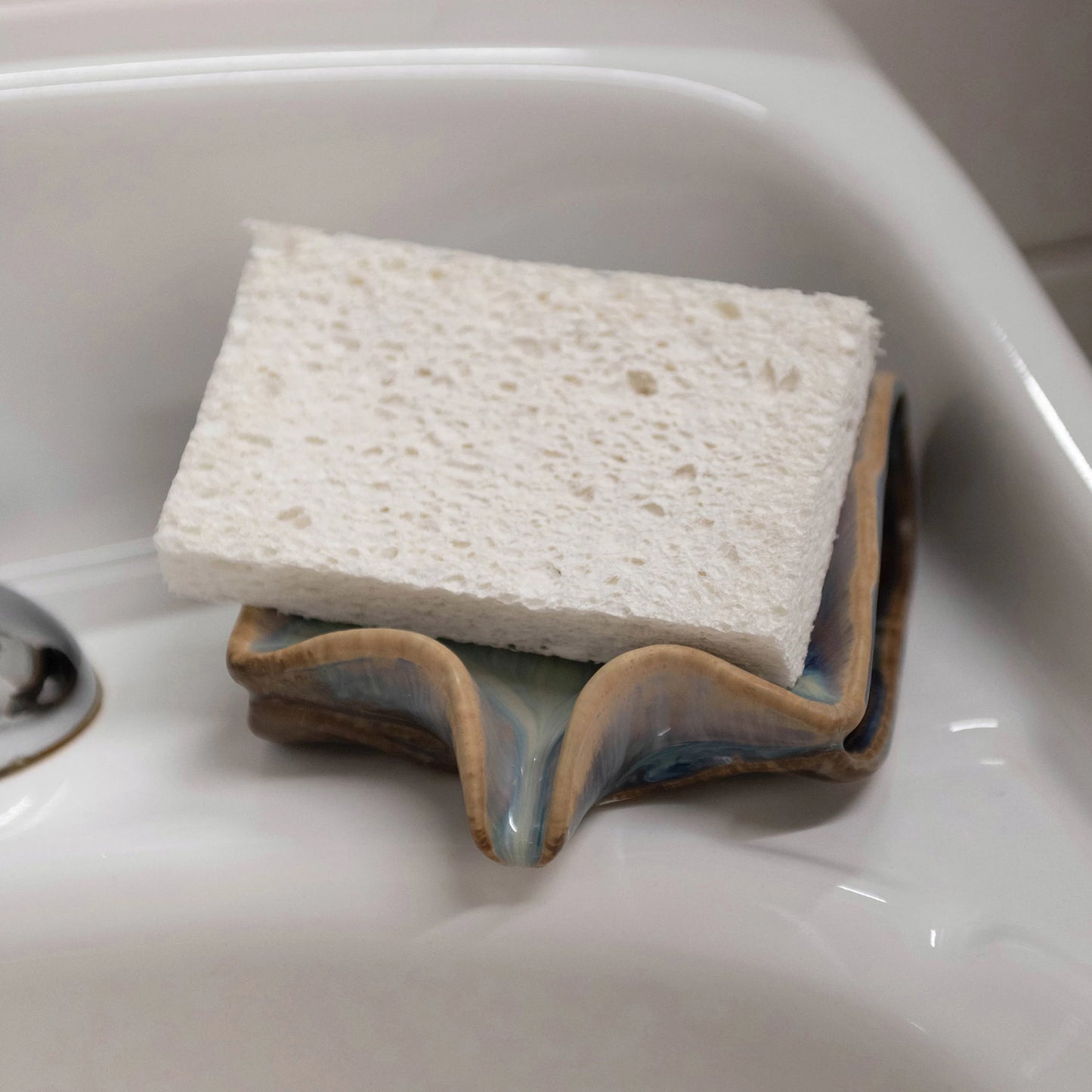 Stoneware Sponge Holder/Soap Dish